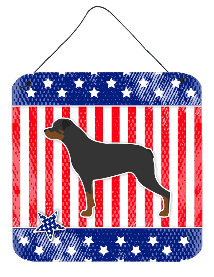 USA Patriotic Rottweiler Wall or Door Hanging Prints