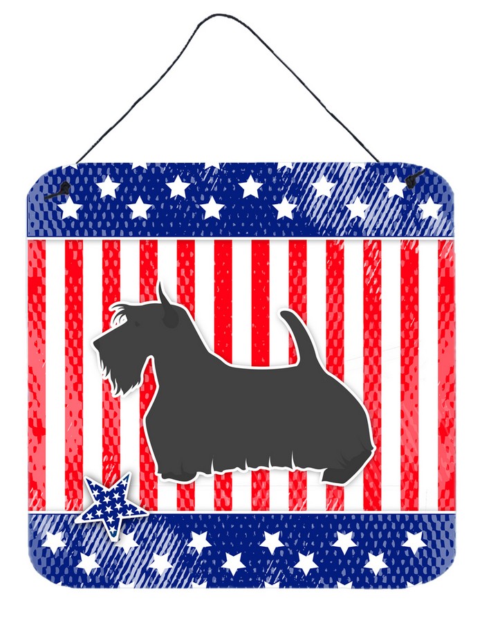 USA Patriotic Scottish Terrier Wall or Door Hanging Prints