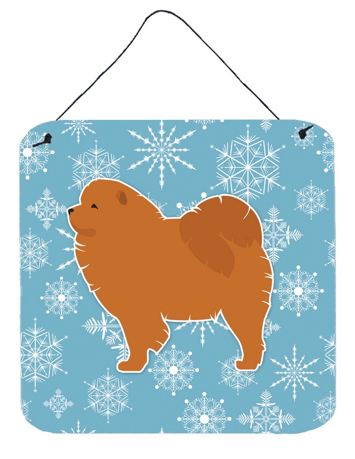 Winter Snowflake Chow Chow Wall or Door Hanging Prints