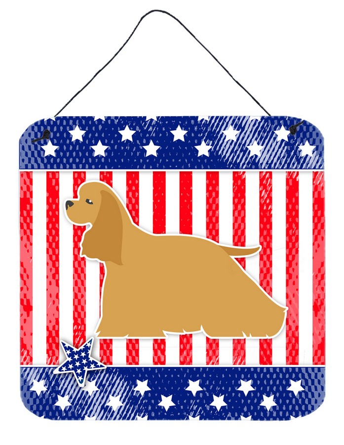 USA Patriotic Cocker Spaniel Wall or Door Hanging Prints