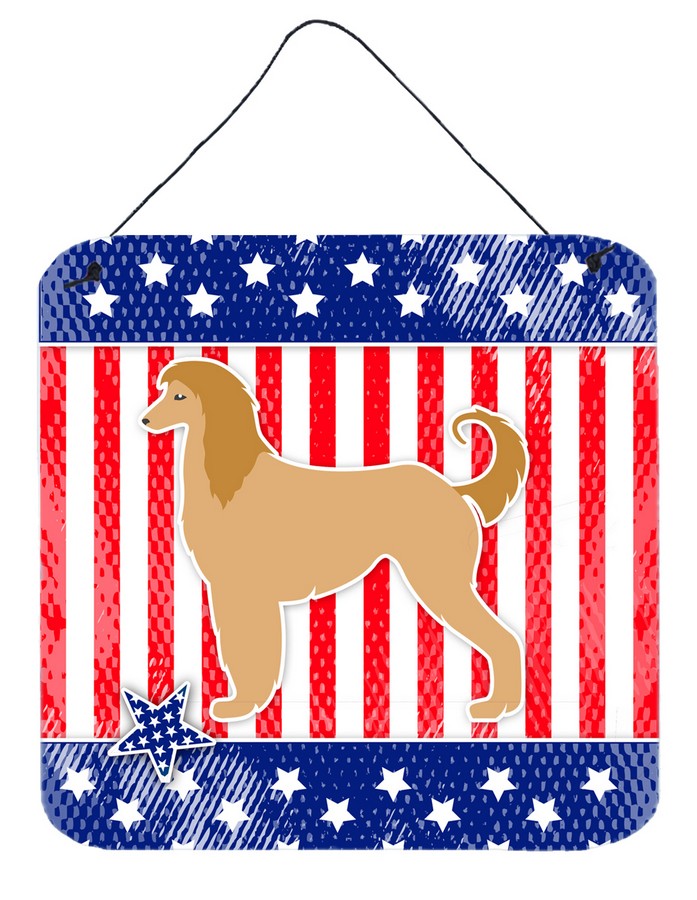 USA Patriotic Afghan Hound Wall or Door Hanging Prints