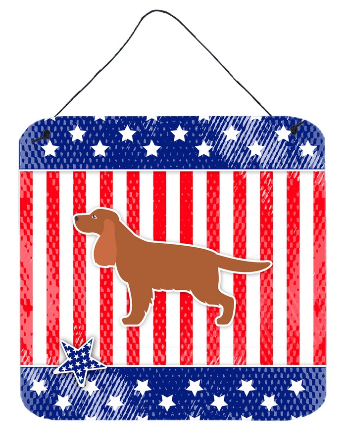 USA Patriotic English Cocker Spaniel Wall or Door Hanging Prints