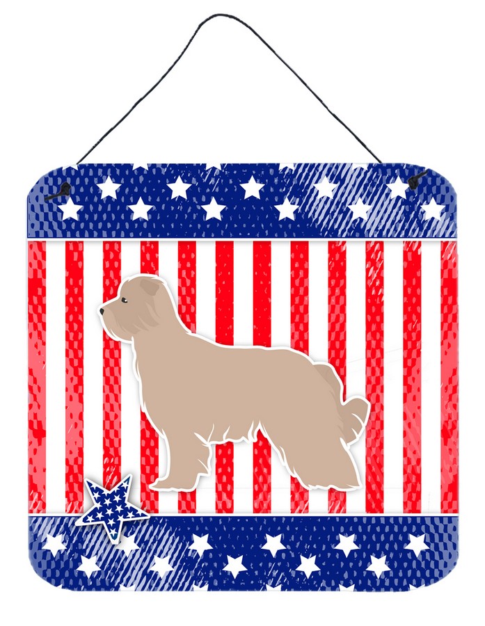 USA Patriotic Pyrenean Shepherd Wall or Door Hanging Prints