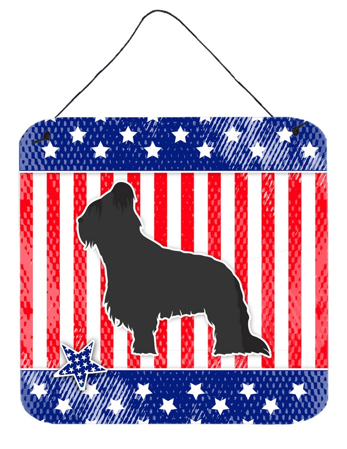 USA Patriotic Briard Wall or Door Hanging Prints