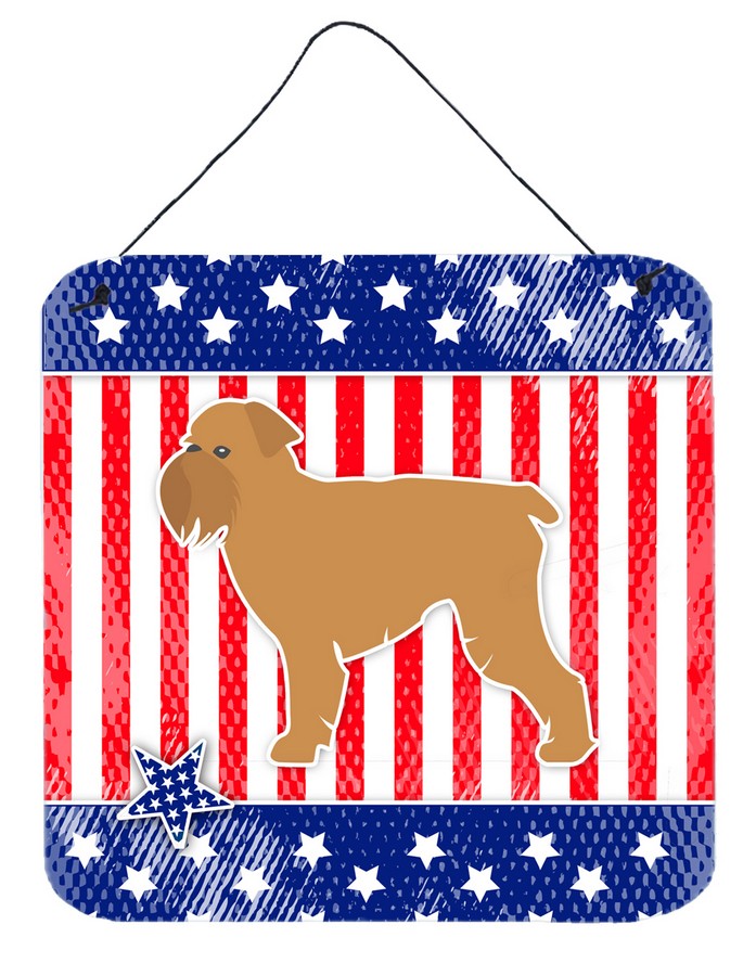 USA Patriotic Brussels Griffon Wall or Door Hanging Prints