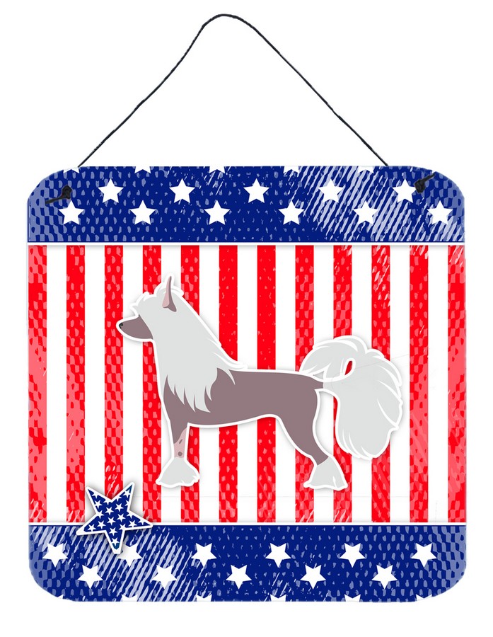 USA Patriotic Chinese Crested Wall or Door Hanging Prints