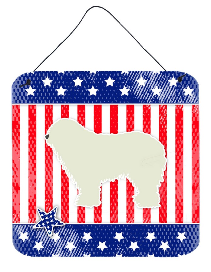 USA Patriotic Komondor Wall or Door Hanging Prints