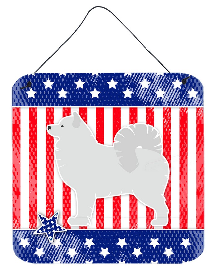 USA Patriotic Samoyed Wall or Door Hanging Prints