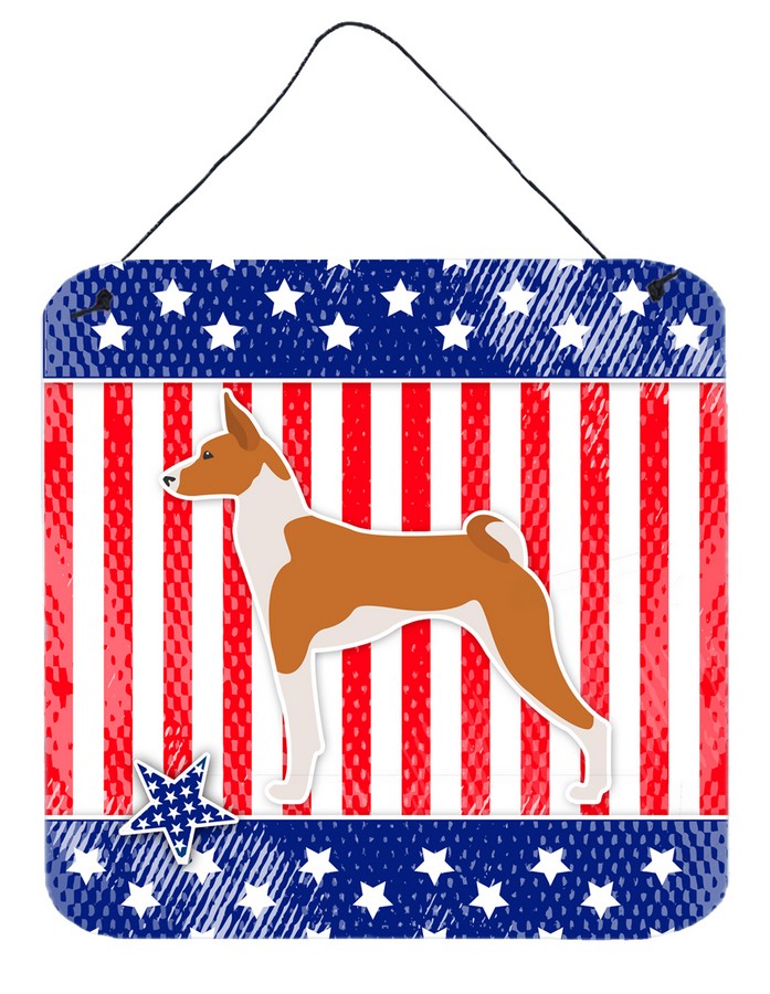 USA Patriotic Basenji Wall or Door Hanging Prints