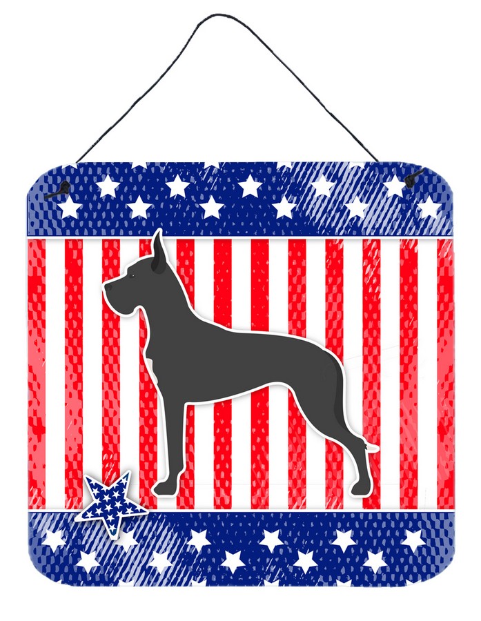 USA Patriotic Great Dane Wall or Door Hanging Prints