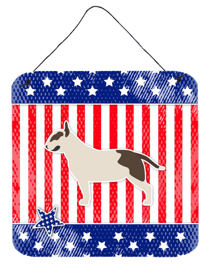 USA Patriotic Bull Terrier Wall or Door Hanging Prints