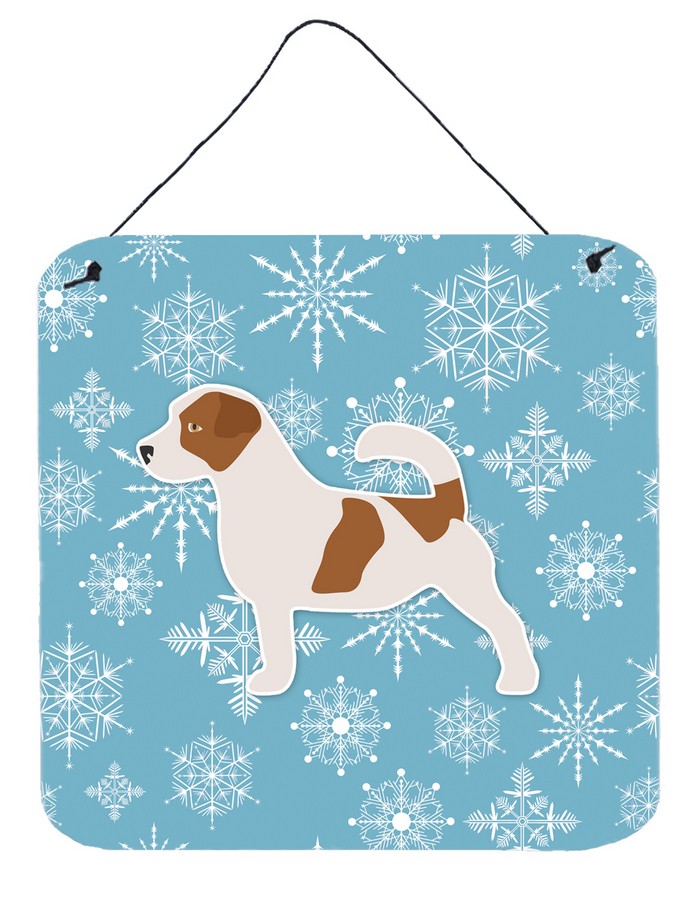Winter Snowflake Jack Russell Terrier Wall or Door Hanging Prints