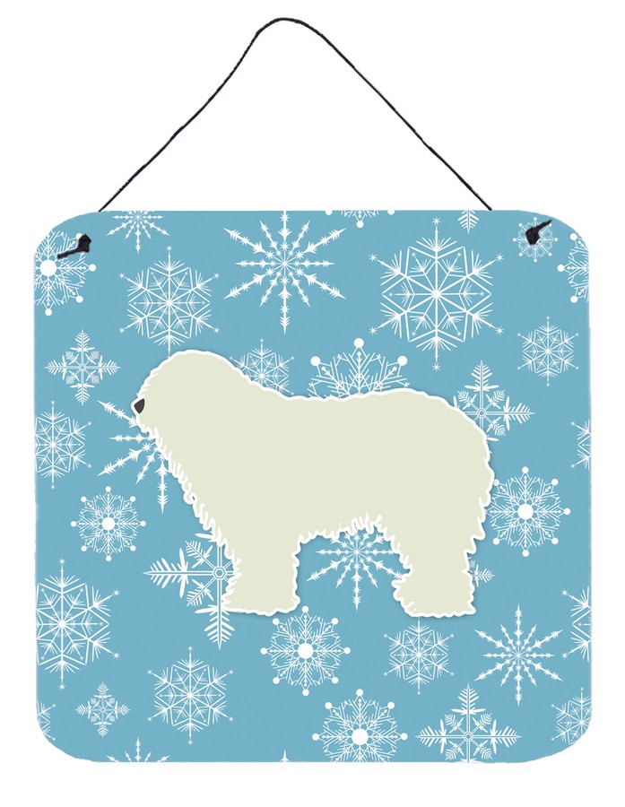 Winter Snowflake Komondor Wall or Door Hanging Prints