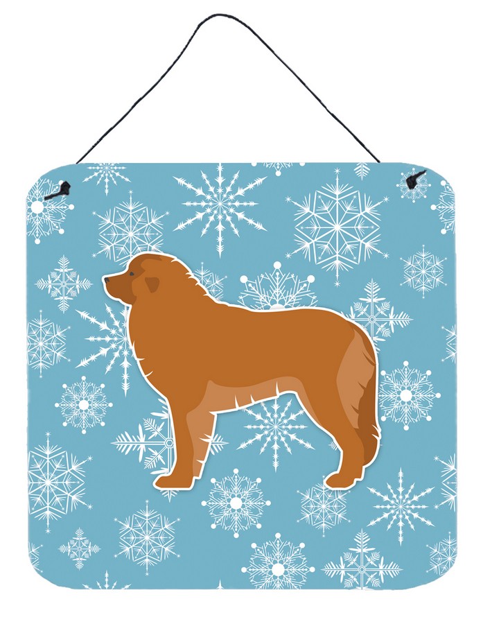 Winter Snowflake Leonberger Wall or Door Hanging Prints