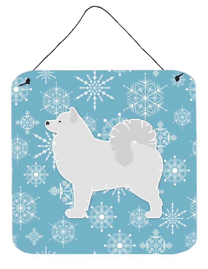 Winter Snowflake Samoyed Wall or Door Hanging Prints