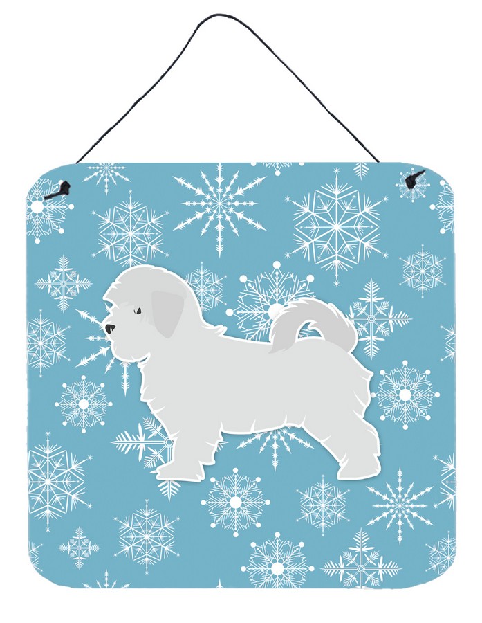 Winter Snowflake Maltese Wall or Door Hanging Prints