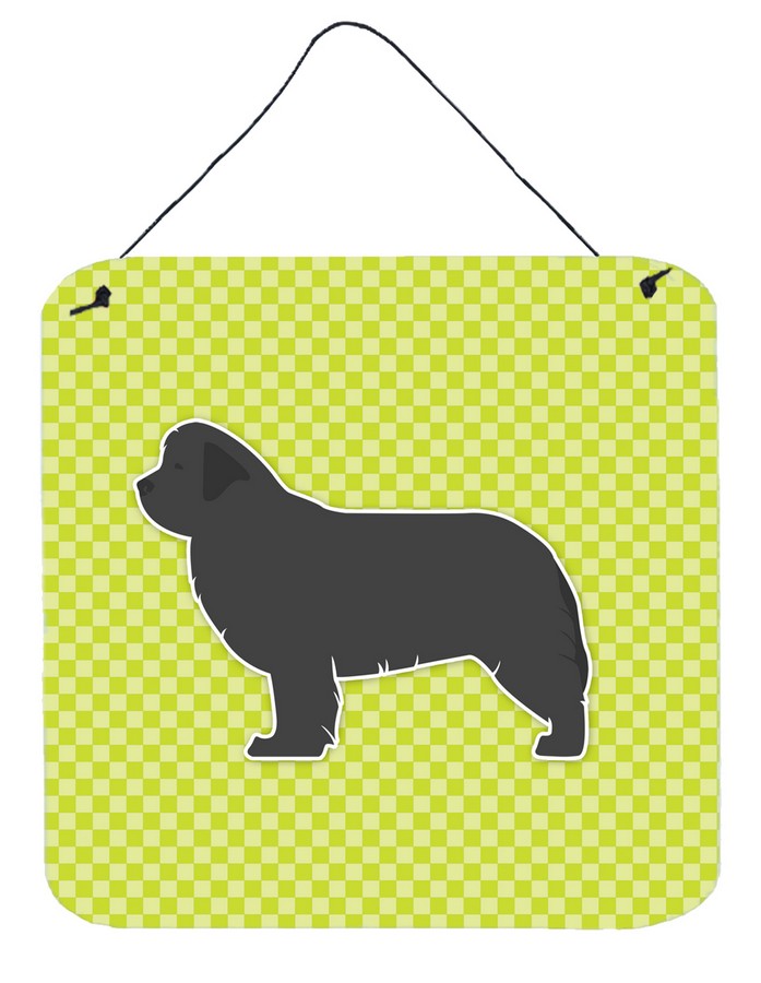 Newfoundland Checkerboard Green Wall or Door Hanging Prints