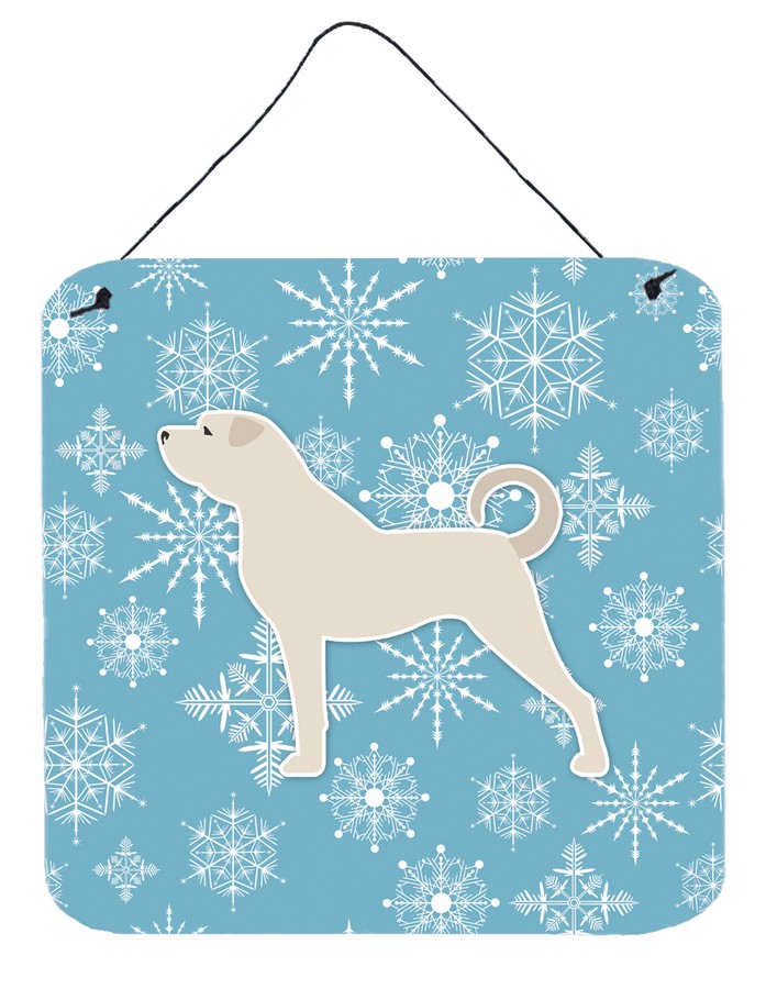 Winter Snowflake Anatolian Shepherd Wall or Door Hanging Prints