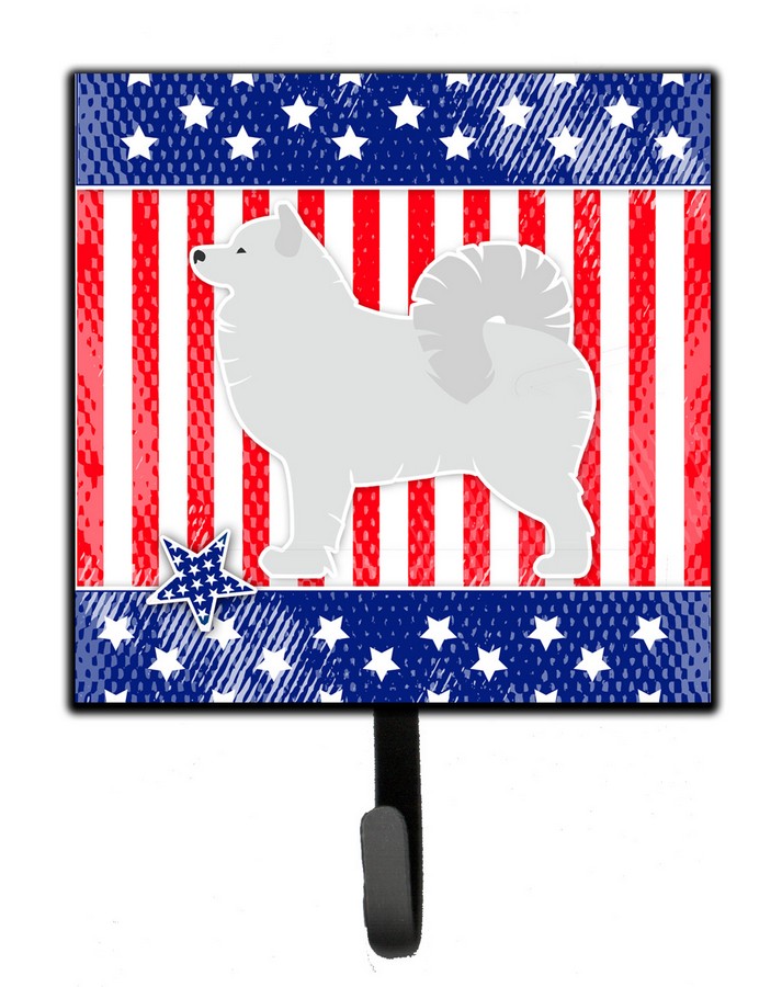 USA Patriotic Samoyed Leash or Key Holder