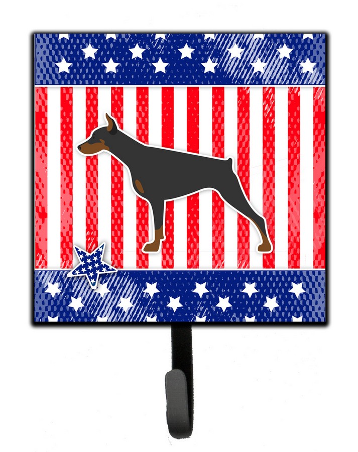 USA Patriotic Doberman Pinscher Leash or Key Holder