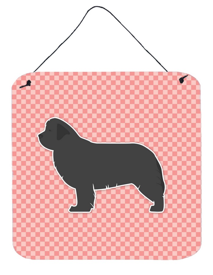 Newfoundland Checkerboard Pink Wall or Door Hanging Prints