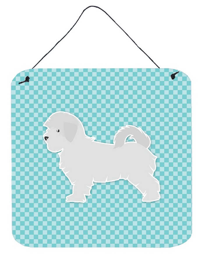 Maltese Checkerboard Blue Wall or Door Hanging Prints