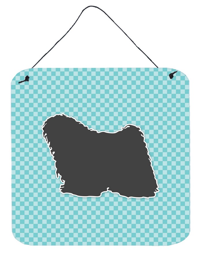 Puli Checkerboard Blue Wall or Door Hanging Prints