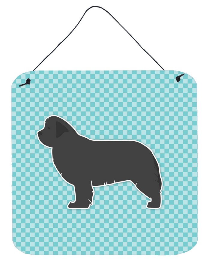 Newfoundland Checkerboard Blue Wall or Door Hanging Prints
