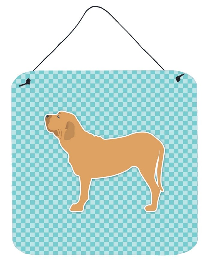 Fila Brasileiro Checkerboard Blue Wall or Door Hanging Prints