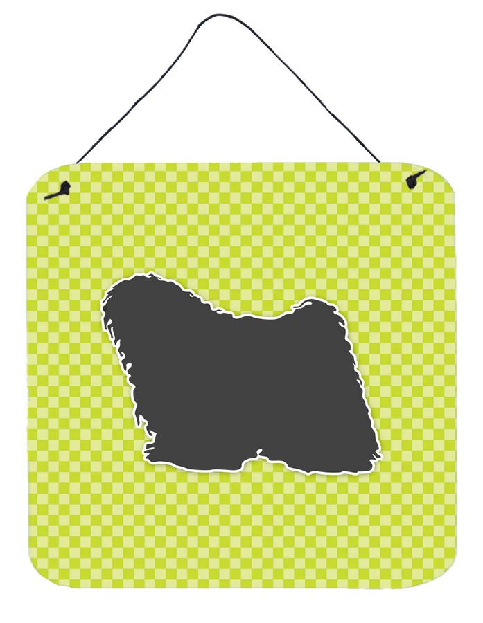 Puli Checkerboard Green Wall or Door Hanging Prints