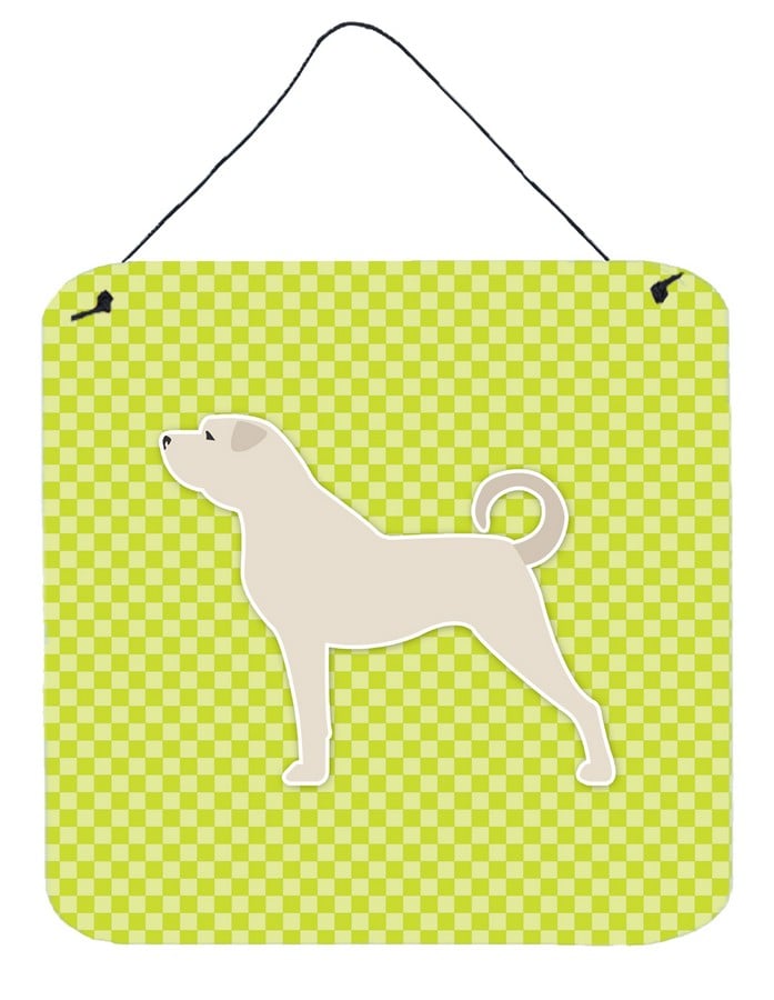 Anatolian Shepherd Checkerboard Green Wall or Door Hanging Prints