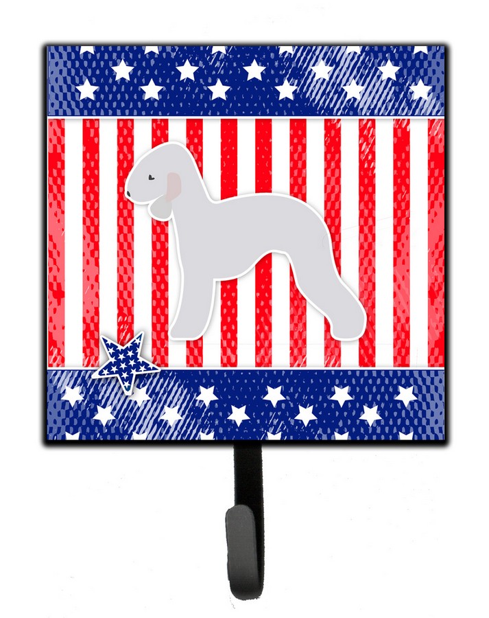 USA Patriotic Bedlington Terrier Leash or Key Holder