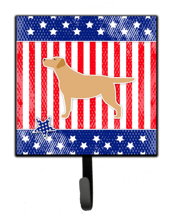 USA Patriotic Yellow Labrador Retriever Leash or Key Holder