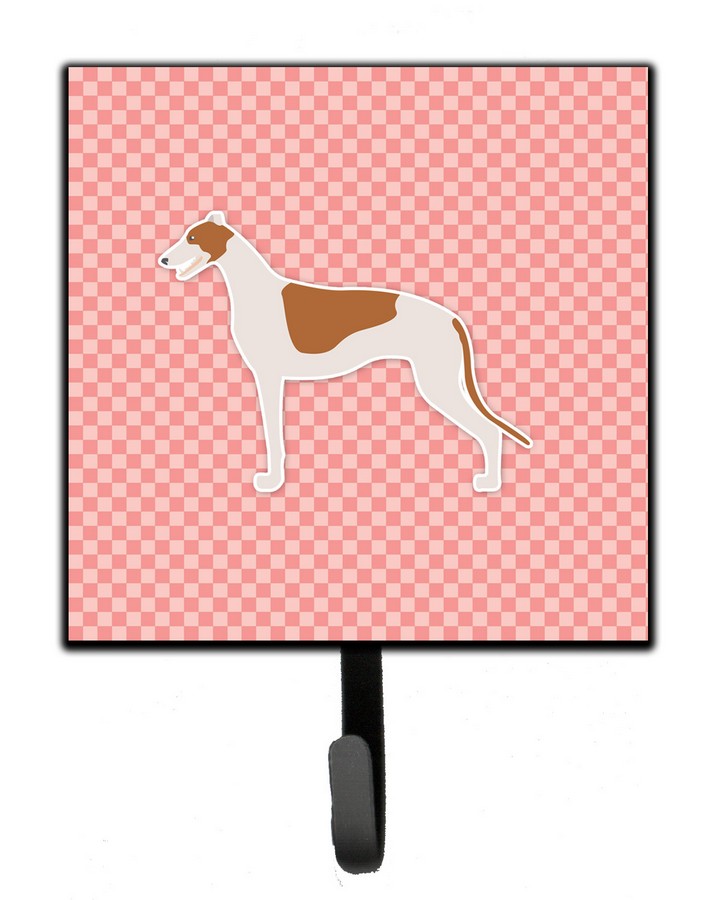 Greyhound Checkerboard Pink Leash or Key Holder