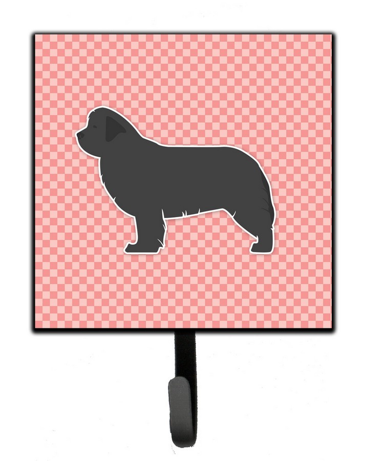 Newfoundland Checkerboard Pink Leash or Key Holder