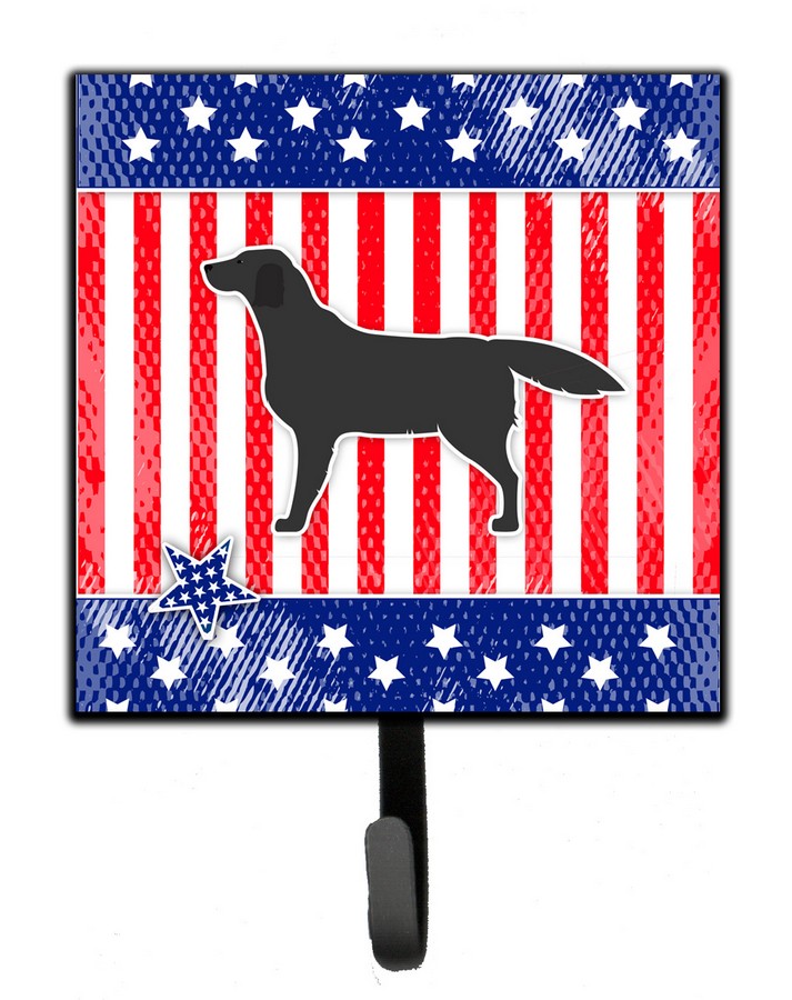 USA Patriotic Black Labrador Retriever Leash or Key Holder