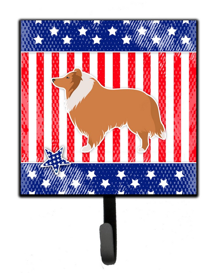 USA Patriotic Collie Leash or Key Holder