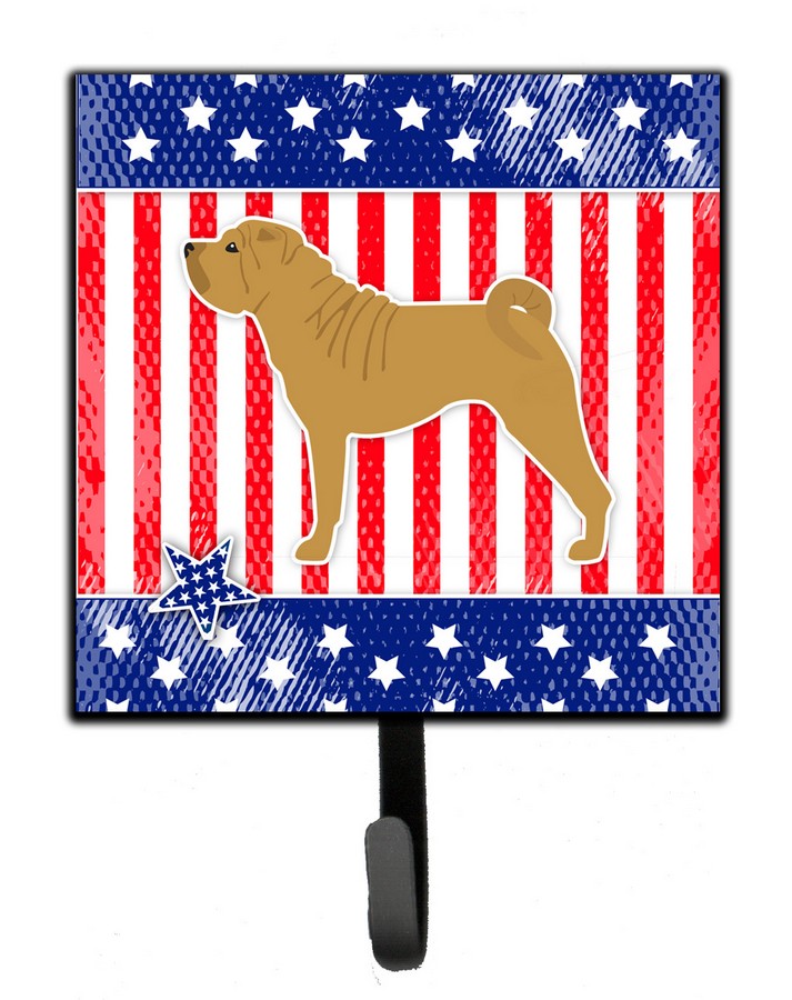 USA Patriotic Shar Pei Leash or Key Holder