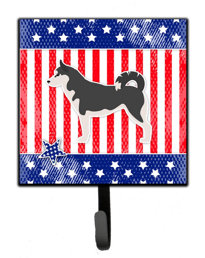 USA Patriotic Siberian Husky Leash or Key Holder