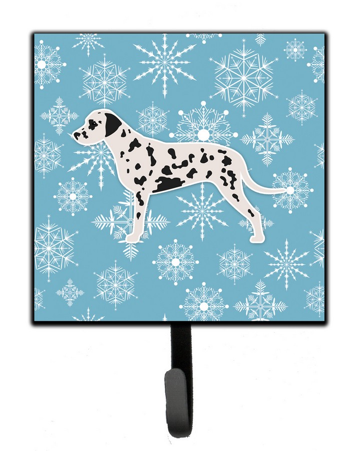 Winter Snowflake Dalmatian Leash or Key Holder
