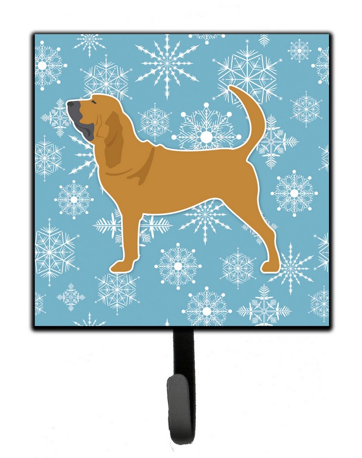 Winter Snowflake Bloodhound Leash or Key Holder