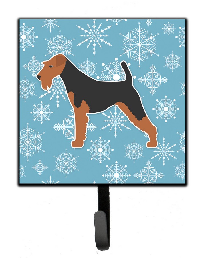 Winter Snowflake Welsh Terrier Leash or Key Holder