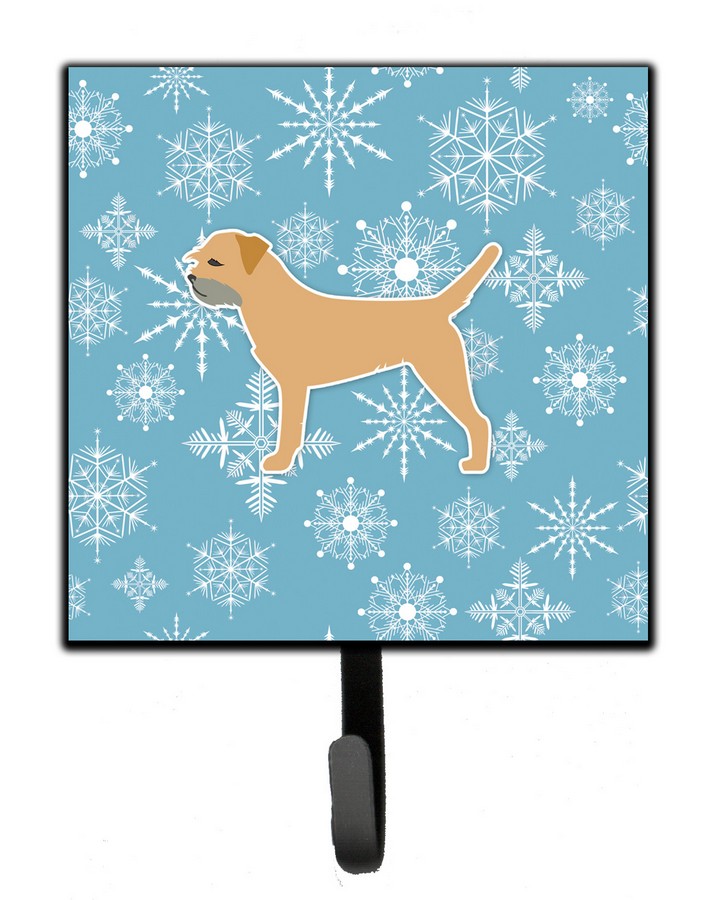 Winter Snowflake Border Terrier Leash or Key Holder