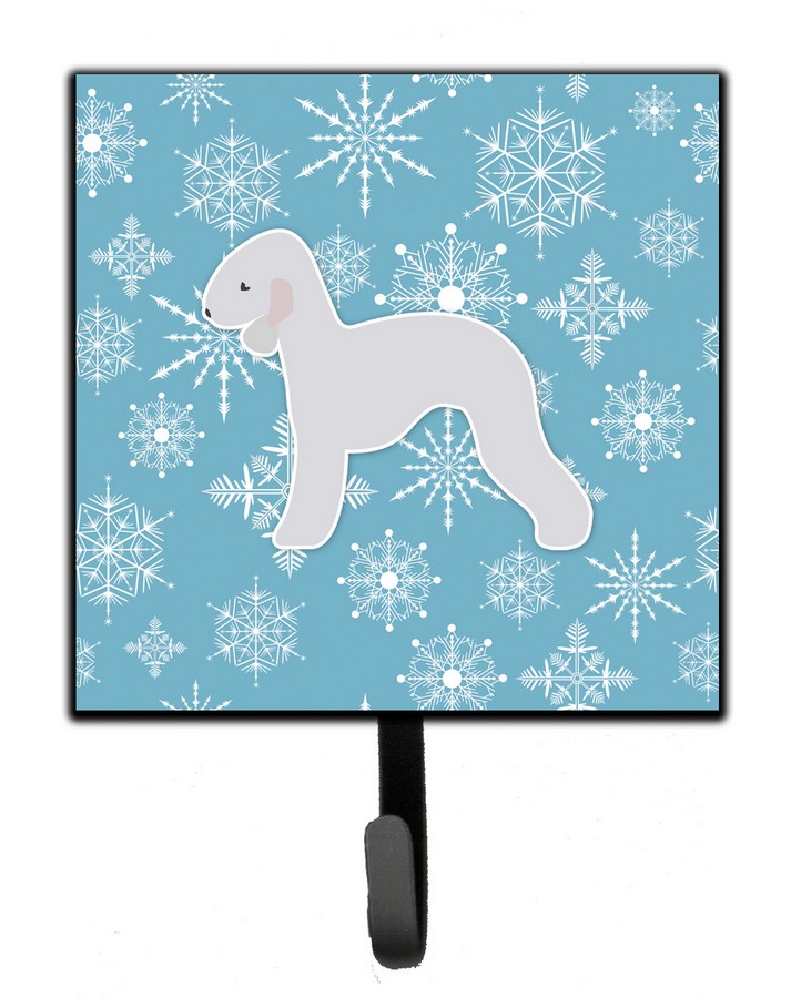 Winter Snowflake Bedlington Terrier Leash or Key Holder