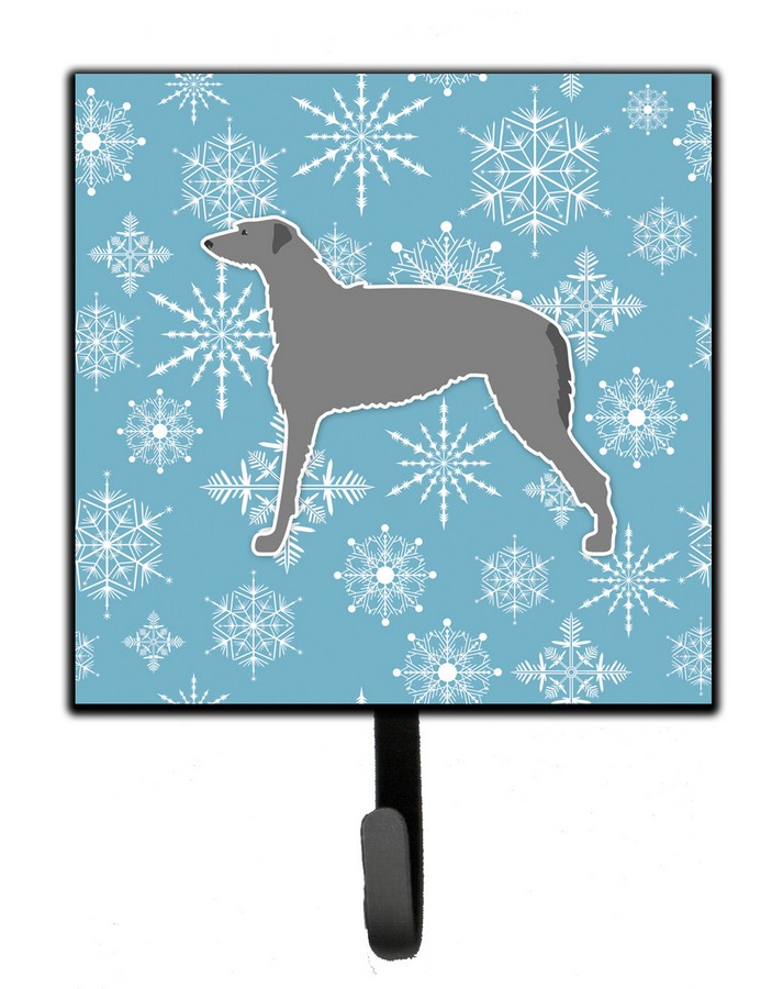 Winter Snowflake Scottish Deerhound Leash or Key Holder
