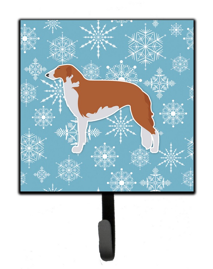 Winter Snowflake Borzoi Russian Greyhound Leash or Key Holder