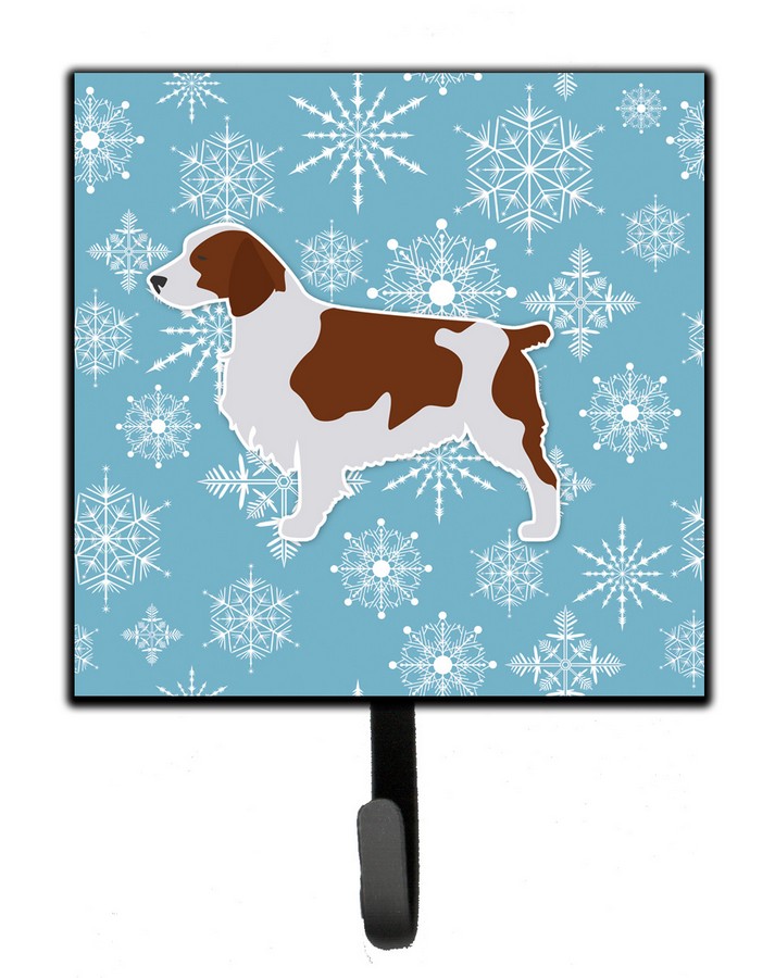 Winter Snowflake Welsh Springer Spaniel Leash or Key Holder