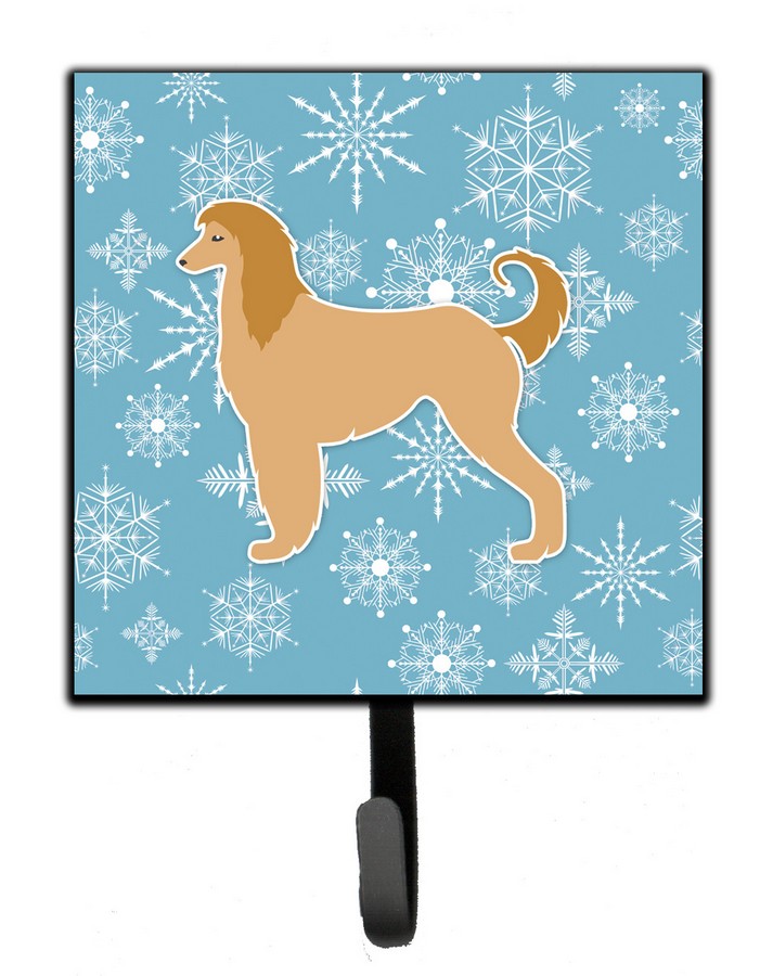 Winter Snowflake Afghan Hound Leash or Key Holder