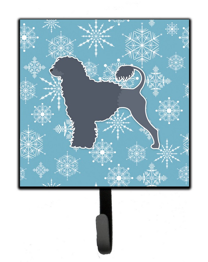 Winter Snowflake Portuguese Water Dog Leash or Key Holder