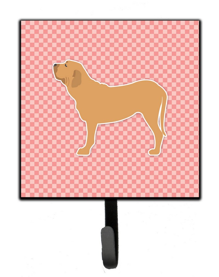 Fila Brasileiro Checkerboard Pink Leash or Key Holder